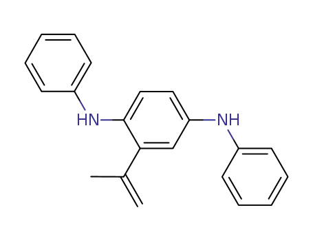 Molecular Structure of 1200190-17-5 (N<sup>1</sup>,N<sup>4</sup>-diphenyl-2-(prop-1-en-2-yl)benzene-1,4-diamine)