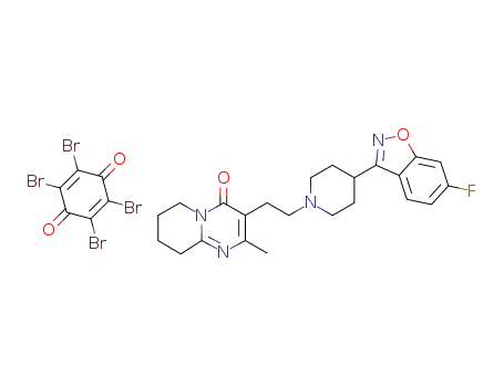 Molecular Structure of 1425681-48-6 (C<sub>23</sub>H<sub>27</sub>FN<sub>4</sub>O<sub>2</sub>*C<sub>6</sub>Br<sub>4</sub>O<sub>2</sub>)