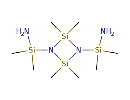Molecular Structure of 13270-82-1 (1,3-bis(aminodimethylsilyl)-2,2,4,4-tetramethylcyclodisilazane)