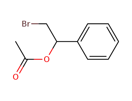 Molecular Structure of 5837-69-4 (Benzenemethanol, a-(bromomethyl)-, acetate)