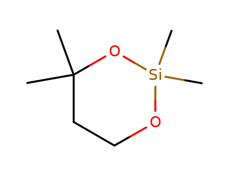 Molecular Structure of 77181-38-5 (2,2,4,4-tetramethyl-1,3-dioxa-2-silacyclo-hexane)