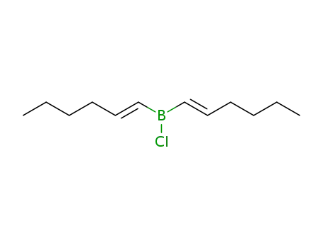 Molecular Structure of 41929-38-8 (di<(E)-1-hexenyl>chloroborane)