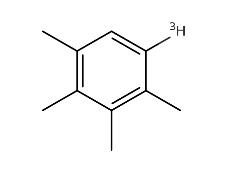 Molecular Structure of 74692-88-9 (1,2,3,4-tetramethyl-[5-<sup>3</sup><i>H</i>]benzene)