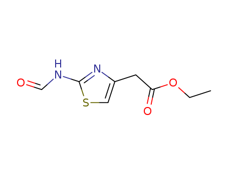 Ethyl 2-(2-formylaminothiazol-4-yl) acetate manufacture