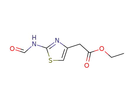 Molecular Structure of 64987-05-9 (Ethyl 2-formamidothiazol-4-acetate)