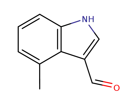 Molecular Structure of 4771-48-6 (4-METHYLINDOLE-3-CARBOXALDEHYDE)