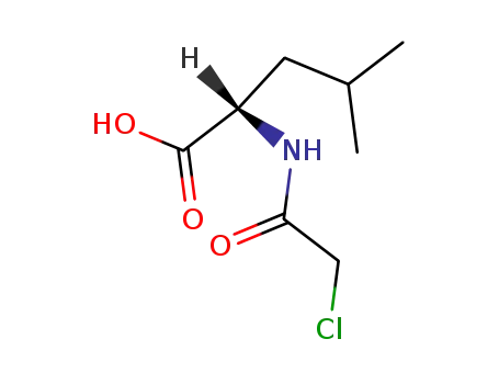 Molecular Structure of 688-12-0 (CHLOROACETYL-L-LEUCINE)