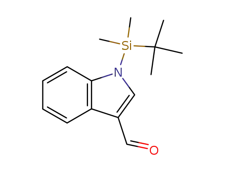 Molecular Structure of 153942-74-6 (1H-Indole-3-carboxaldehyde, 1-[(1,1-dimethylethyl)dimethylsilyl]-)
