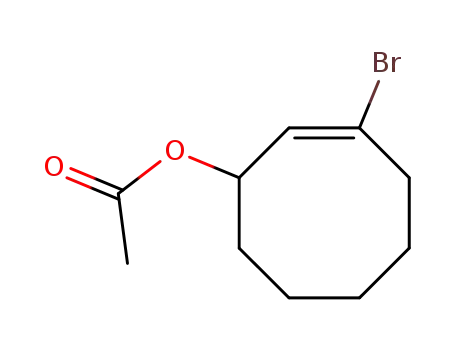 Molecular Structure of 6518-09-8 (1-Brom-3-acetoxy-cycloocten-<sup>(1)</sup>)
