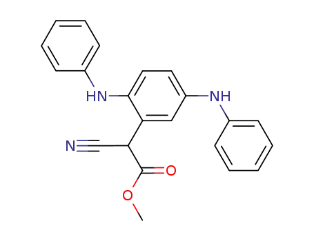 Molecular Structure of 1200190-26-6 (methyl 2-(2,5-bis(phenylamino)phenyl)-2-cyanoacetate)