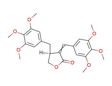 (S)-4-(3,4,5-Trimethoxy-benzyl)-3-[1-(3,4,5-trimethoxy-phenyl)-meth-(E)-ylidene]-dihydro-furan-2-one
