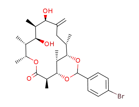 (1S,2R,5R,6R,7R,8R,9R,12S,13S,17R)-15-(4-Bromo-phenyl)-7,9-dihydroxy-2,5,6,8,12,17-hexamethyl-10-methylene-4,14,16-trioxa-bicyclo[11.3.1]heptadecan-3-one