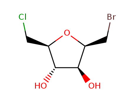 2,5-anhydro-1-bromo-6-chloro-1,6-dideoxy-D-glucitol