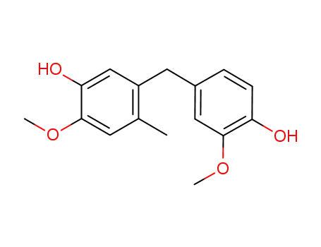 Molecular Structure of 38768-71-7 (5-[(4-hydroxy-3-methoxyphenyl)methyl]-2-methoxy-4-methylphenol)