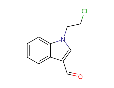 Molecular Structure of 134785-54-9 (1-(2-chloro-ethyl)-1H-indole-3-carbaldehyde)