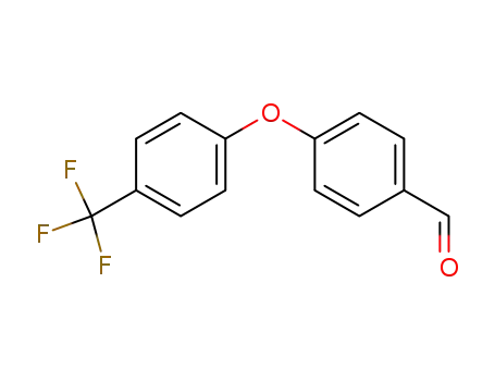 Molecular Structure of 90035-20-4 (4-(4-TRIFLUOROMETHYL-PHENOXY)-BENZALDEHYDE)