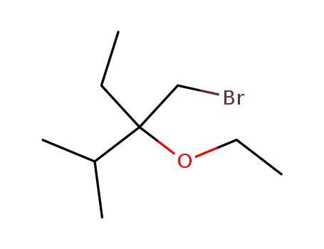Molecular Structure of 859934-49-9 (3-ethoxy-3-bromomethyl-2-methyl-pentane)