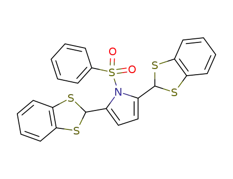 2,5-bis(1,3-benzodithiol-2-yl)-1-phenylsulfonylpyrrole