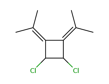 Molecular Structure of 18611-39-7 (1,2-Diisopropyliden-3,4-dichlor-cyclobutan)