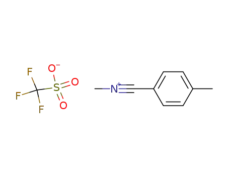 Molecular Structure of 136139-18-9 ((N-methyl)(4-methyl-phenyl)carbonitrilium trifluoromethylsulfonate)
