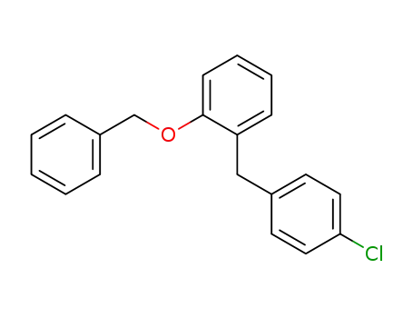 Molecular Structure of 875109-24-3 (Benzene, 1-[(4-chlorophenyl)methyl]-2-(phenylmethoxy)-)