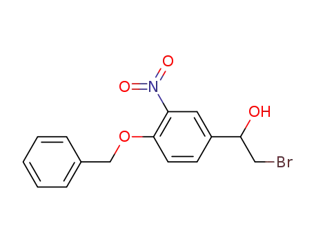 Molecular Structure of 299964-35-5 ((+/-)-2-bromo-1-(4-benzyloxy-3-nitrophenyl)ethanol)