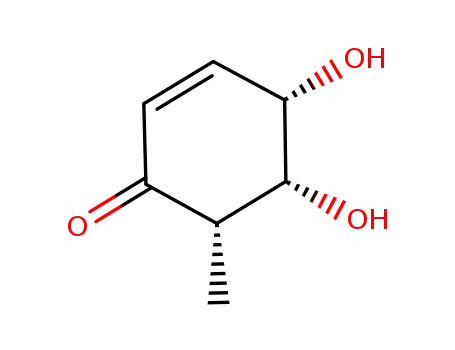 Molecular Structure of 1176877-20-5 ((4S,5R,6S)-4,5-dihydroxy-6-methylcyclohex-2-en-1-one)