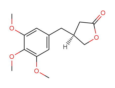 2(3H)-Furanone, dihydro-4-[(3,4,5-trimethoxyphenyl)methyl]-, (S)-