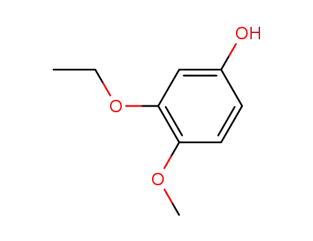 Molecular Structure of 65383-57-5 (3-ethoxy-4-methoxyphenol)
