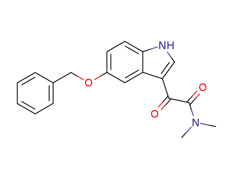 Molecular Structure of 66521-34-4 (2-[5-(benzyloxy)-1H-indol-3-yl]-N,N-dimethyl-2-oxoacetamide)