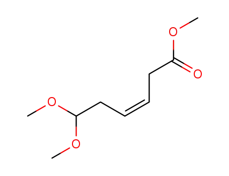 Molecular Structure of 123331-78-2 ((Z)-6,6-Dimethoxy-3-hexensaeure-methylester)