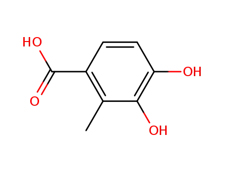 Molecular Structure of 168899-47-6 (Benzoic acid, 3,4-dihydroxy-2-Methyl-)