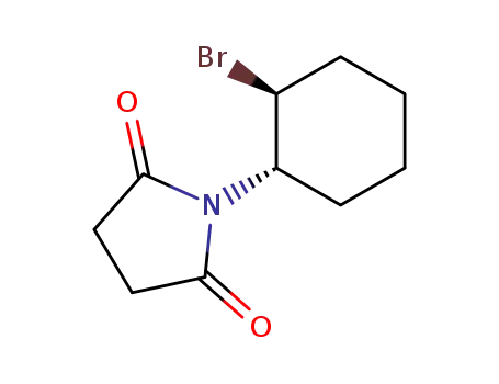 Molecular Structure of 64227-25-4 (2,5-Pyrrolidinedione, 1-(2-bromocyclohexyl)-, trans-)
