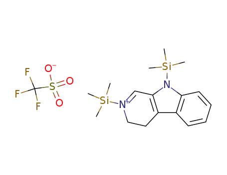 2,9-bis-(trimethylsilyl)-3,4-dihydropyrido<3,4-b>indolium trifluoromethane sulphonate