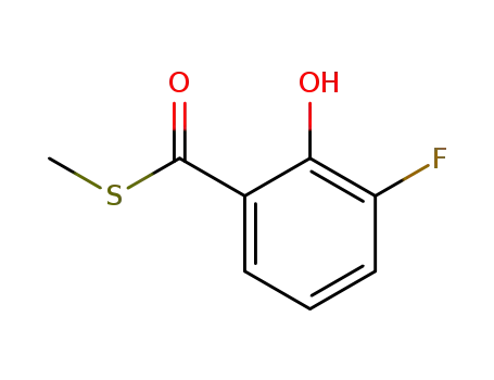 3-fluoro-2-hydroxy-thiobenzoic acid <i>S</i>-methyl ester