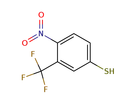 Molecular Structure of 39234-82-7 (4-nitro-3-(trifluoromethyl)benzenethiol)