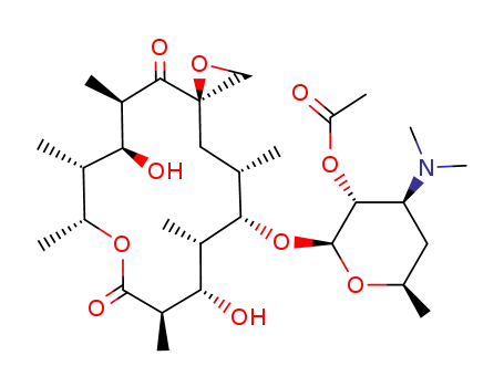 Acetic acid (2S,3R,4S,6R)-2-((3R,5R,6S,7R,8R,11R,12S,13S,14S,15S)-6,12-dihydroxy-5,7,8,11,13,15-hexamethyl-4,10-dioxo-1,9-dioxa-spiro[2.13]hexadec-14-yloxy)-4-dimethylamino-6-methyl-tetrahydro-pyran-3-yl ester