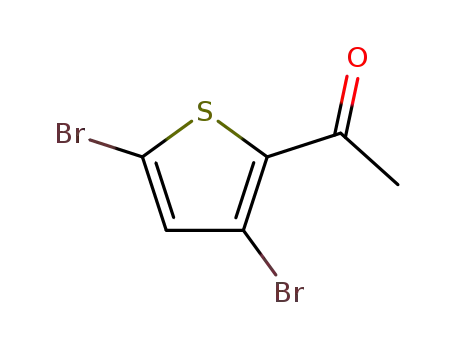 Molecular Structure of 80775-52-6 (1-(3,5-dibroMothiophen-2-yl)ethanone)