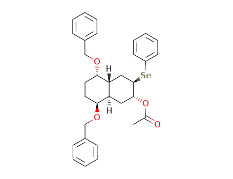 7α-acetoxy-1β,4α-bis(benzyloxy)-6β-(phenylselenyl)-4aβ,8aα-decahydronaphthalene