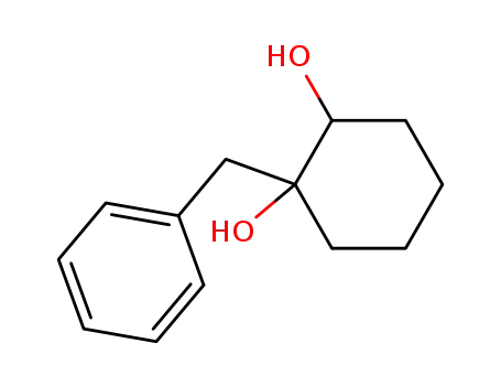 Molecular Structure of 861316-23-6 (1-benzylcyclohexane-1,2-diol)