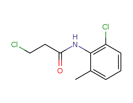 Molecular Structure of 39590-62-0 (3-Chloro-N-(6-chloro-o-tolyl)propionamide)