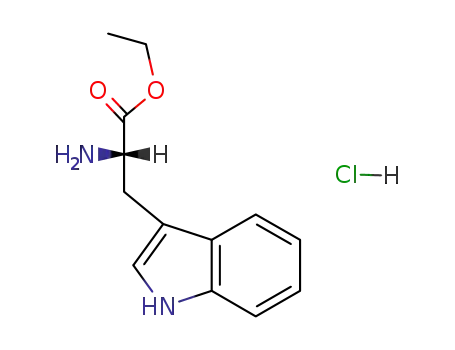 Molecular Structure of 2899-28-7 (Ethyl L-tryptophanate hydrochloride)