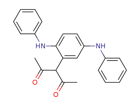 Molecular Structure of 1200190-20-0 (3-(2,5-bis(phenylamino)phenyl)pentane-2,4-dione)