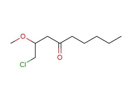Molecular Structure of 102516-17-6 (4-Nonanone, 1-chloro-2-methoxy-)