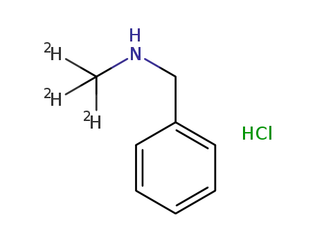 Molecular Structure of 122025-10-9 (BENZYLMETHYL-D3-AMINE HCL)
