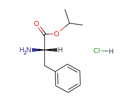 Molecular Structure of 95585-78-7 (L-Phenylalanine, 1-methylethyl ester, hydrochloride)