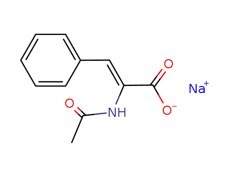 Molecular Structure of 100350-85-4 (sodium α-(acetylamino)cinnamate)
