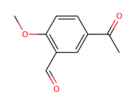 Molecular Structure of 531-99-7 (5-Acetyl-2-methoxybenzaldehyde)