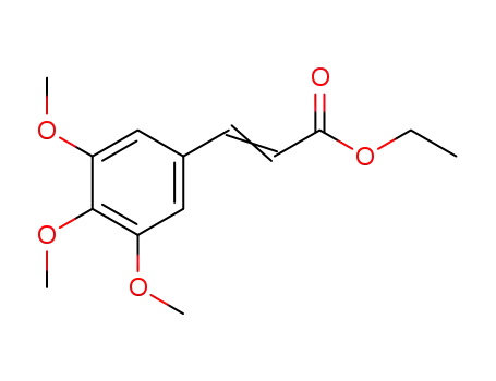 Molecular Structure of 1878-29-1 (3,4,5-TRIMETHOXYCINNAMIC ACID ETHYL ESTER)