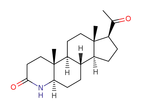 Molecular Structure of 73711-89-4 (3,20-dioxo-4-aza-5α-pregnane)